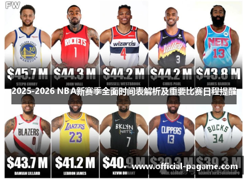 2025-2026 NBA新赛季全面时间表解析及重要比赛日程提醒